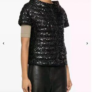 HERNO Sequinned Puffer Jacket